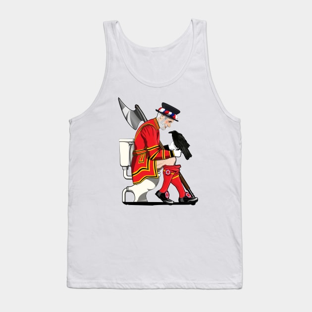 British Beefeater on the Toilet Tank Top by InTheWashroom